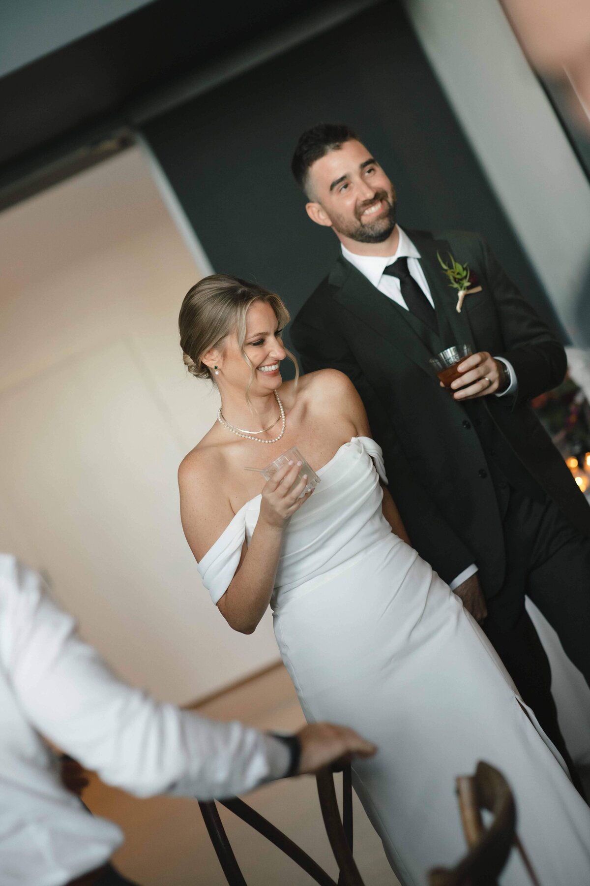 Grand entrance at Amaterra Winery wedding