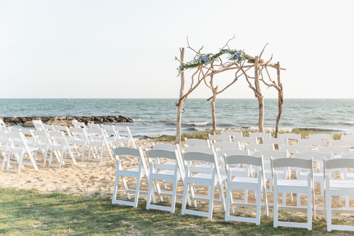 A chuppah on the beach