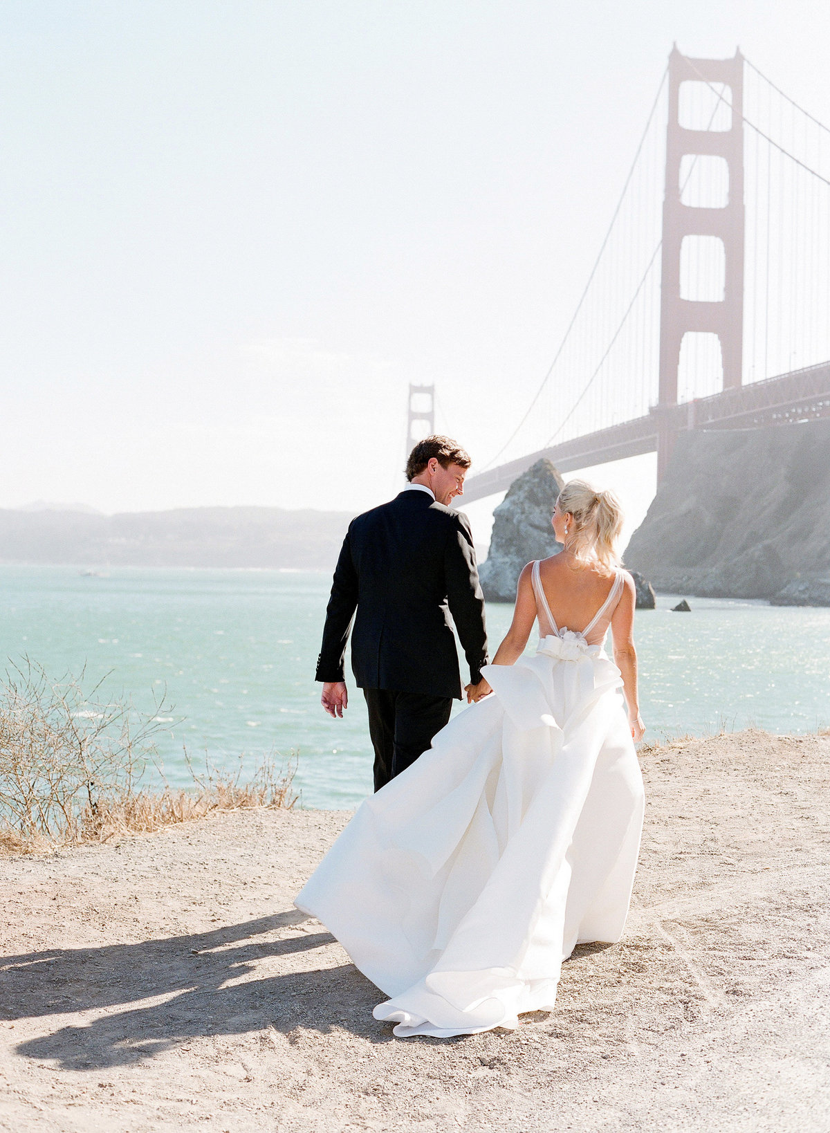 Wedding by Jenny Schneider Events at Cavallo Point luxury resort in Sausalito in Marin County, California. Photo by Lacie Hansen Photography.