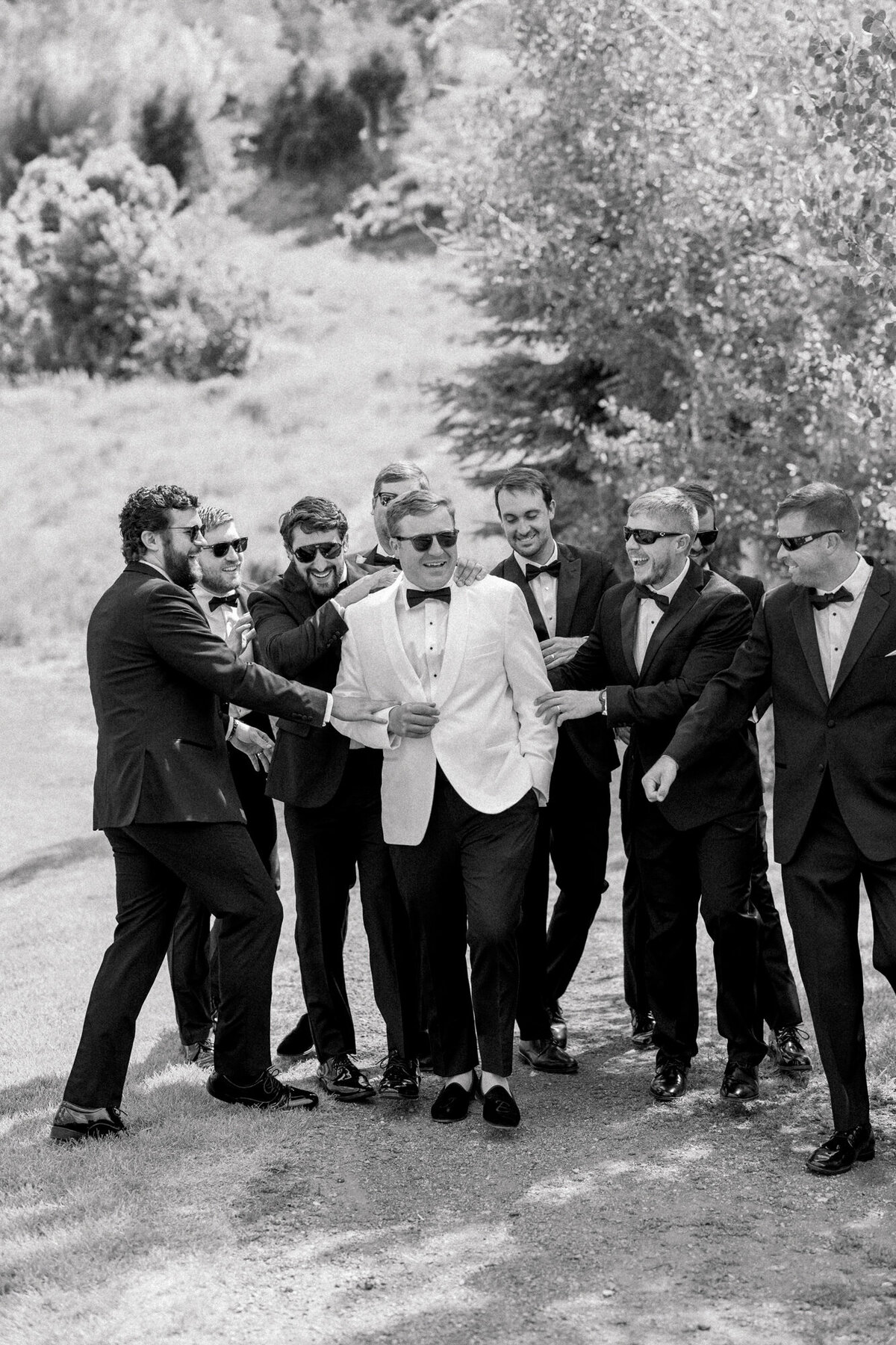 groom with groomsmen