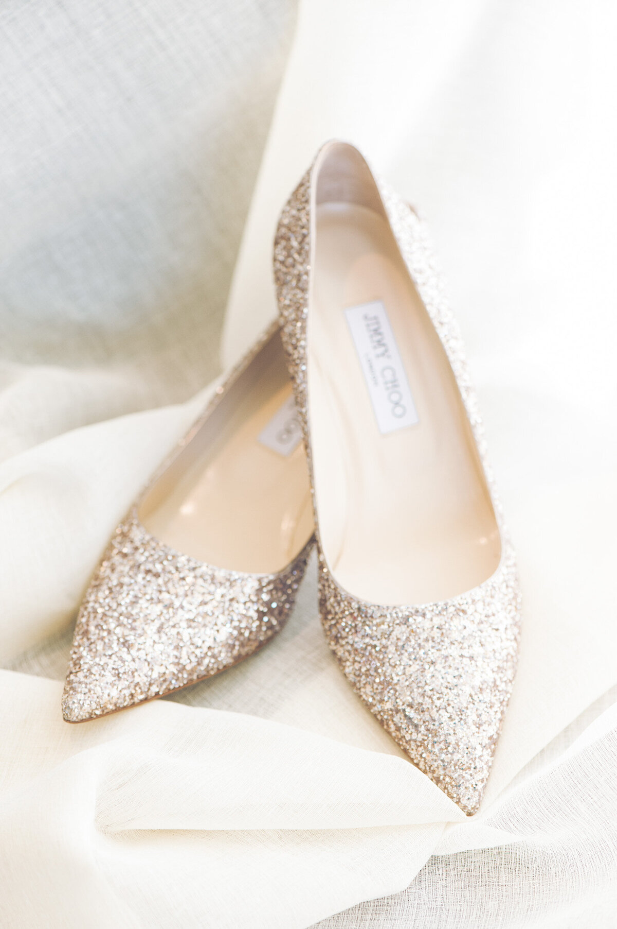Jimmy choo wedding shoes at ponzi vineyard
