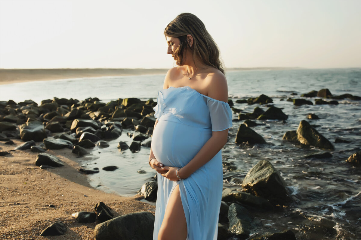 Central TX  beach maternity session