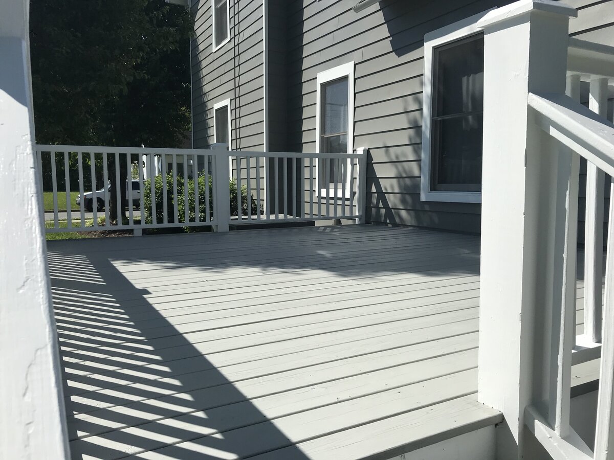 deck floor painted in mebane 