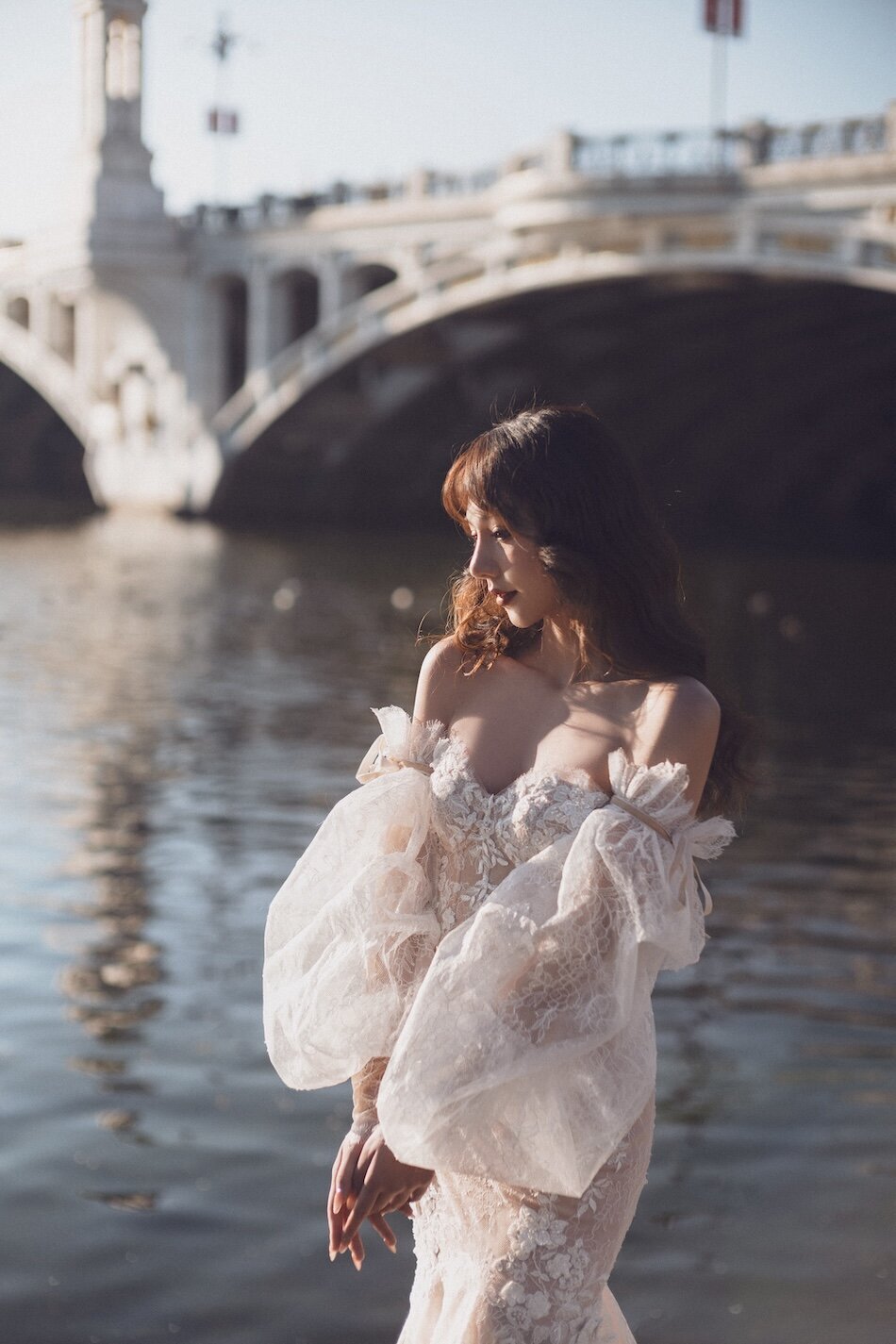 Destination wedding photoshoot, Ricca Sposa Couture dress.