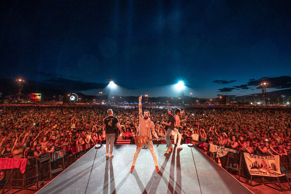 Old Dominion performing for 85,000 people at Stagecoach Music Festival in Indio, CA