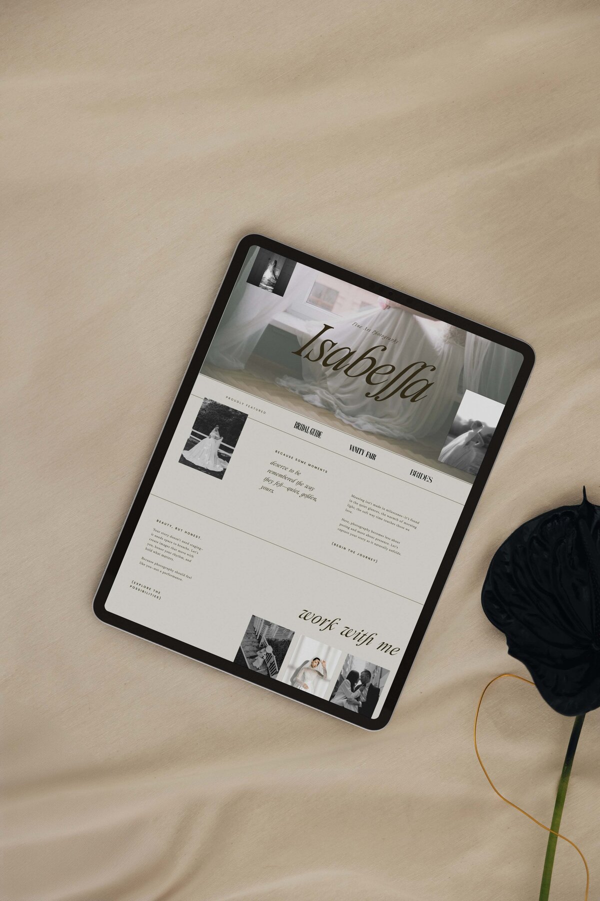 Showit Website Template for Photographers Wedding Photo Isabella 011