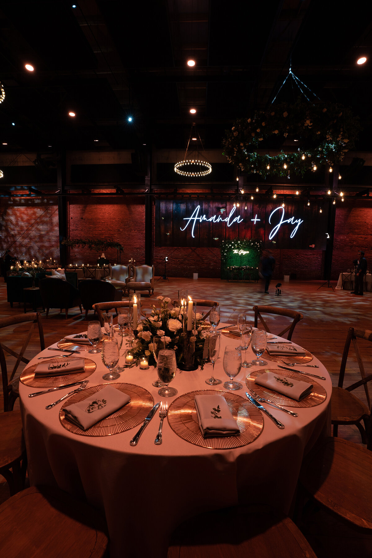 34 - Armature Works The Gathering Wedding Reception Guest Table - Tampa Bay Wedding Planner