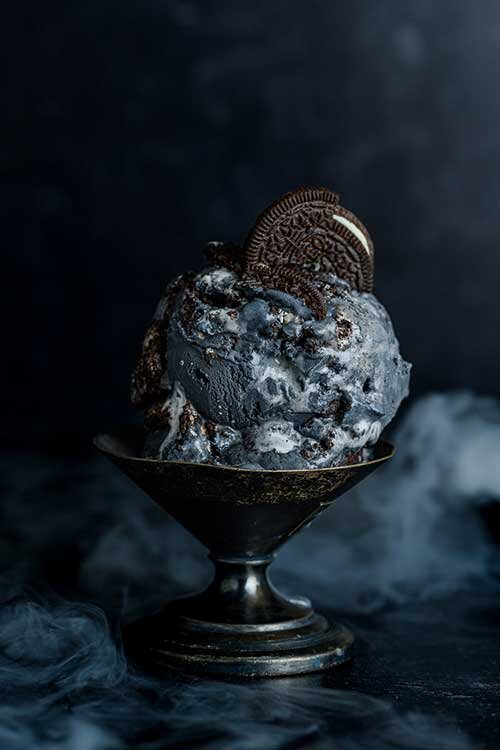 Blue Ice Cream Photo for Local Utah Ice Cream Shop - UT Food Photographer