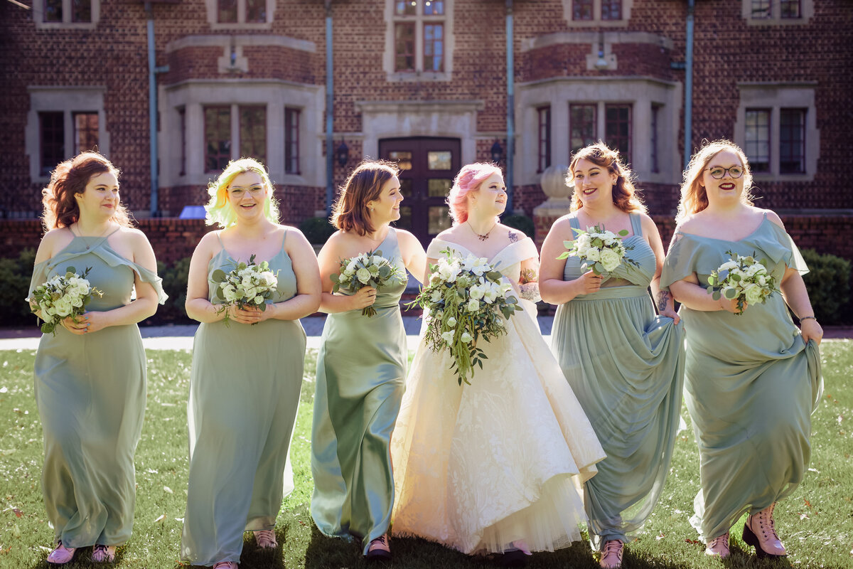 Light Green Bridesmaids dress