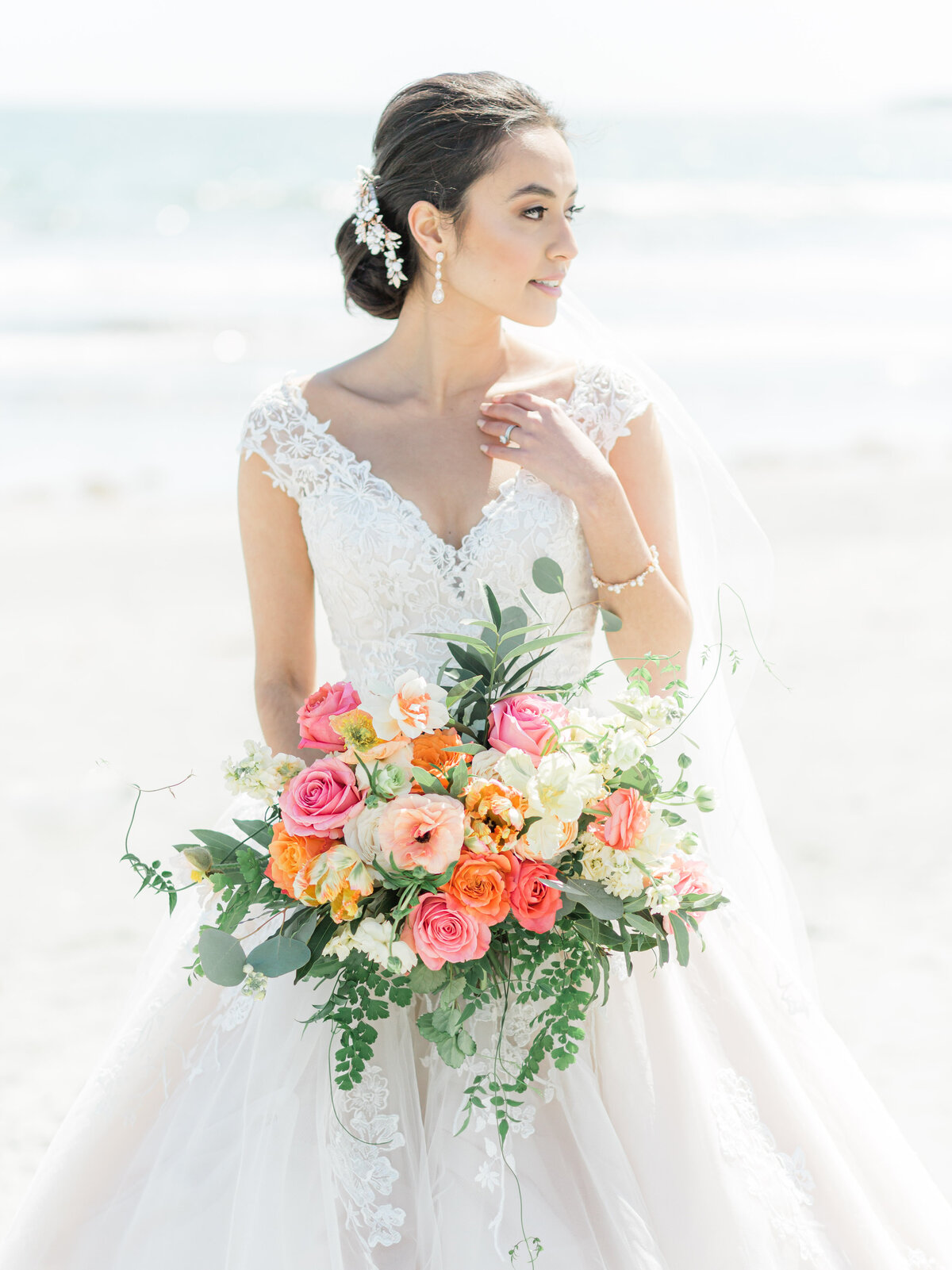 Newport Beach House Rhode Island - colorful luxury beach wedding (64)
