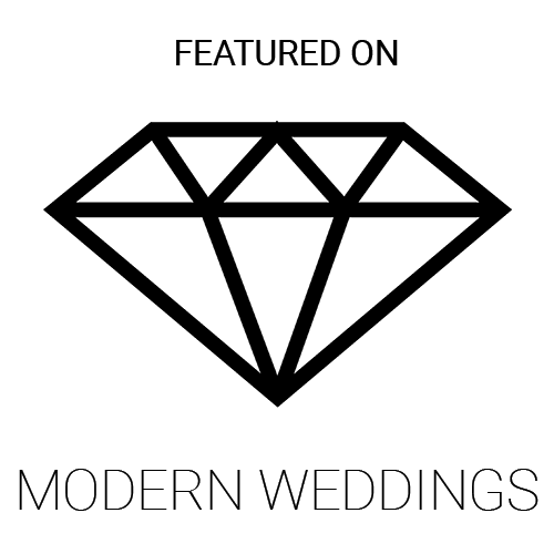 modern weddings featured badge white