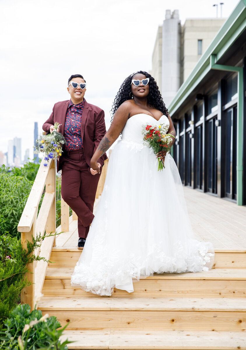 LGBTQIA+ NYC Elopement in Brooklyn by NYC Elopement Photographer DAG IMAGES