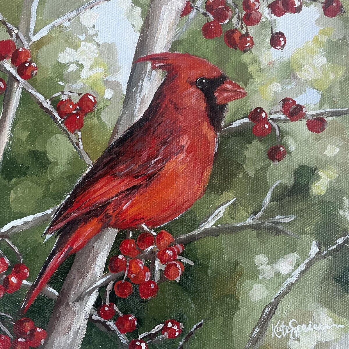 painting of bird