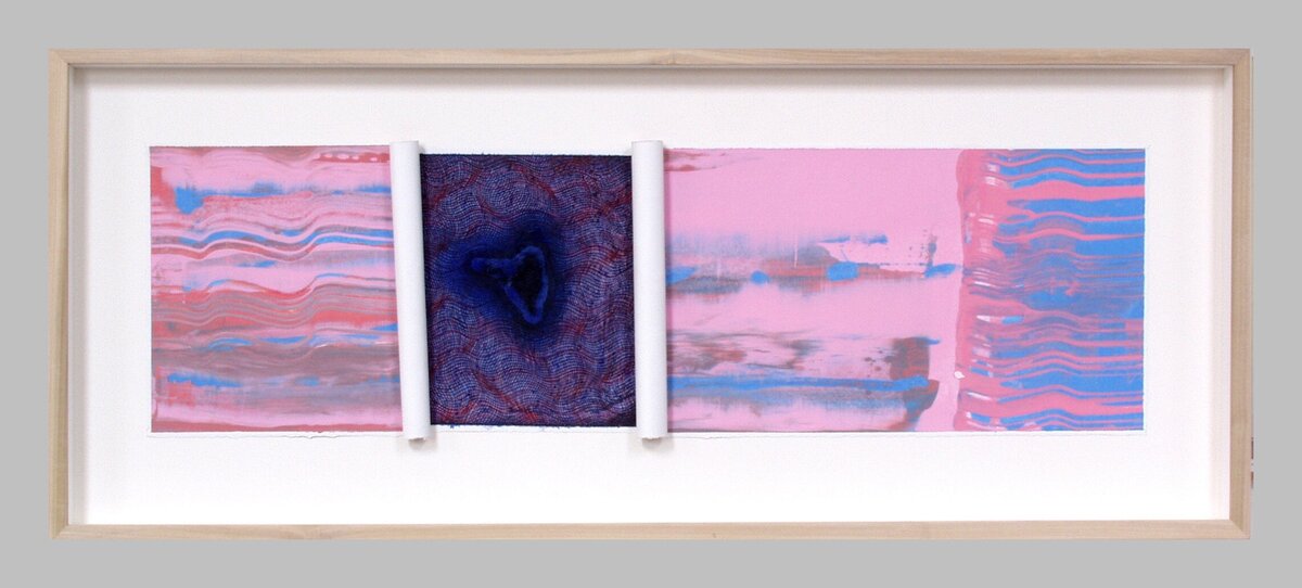 John Loker, Failed Entry 3, 2005, Oil and acrylic on paper, 47 x 123.5 cm_11zon