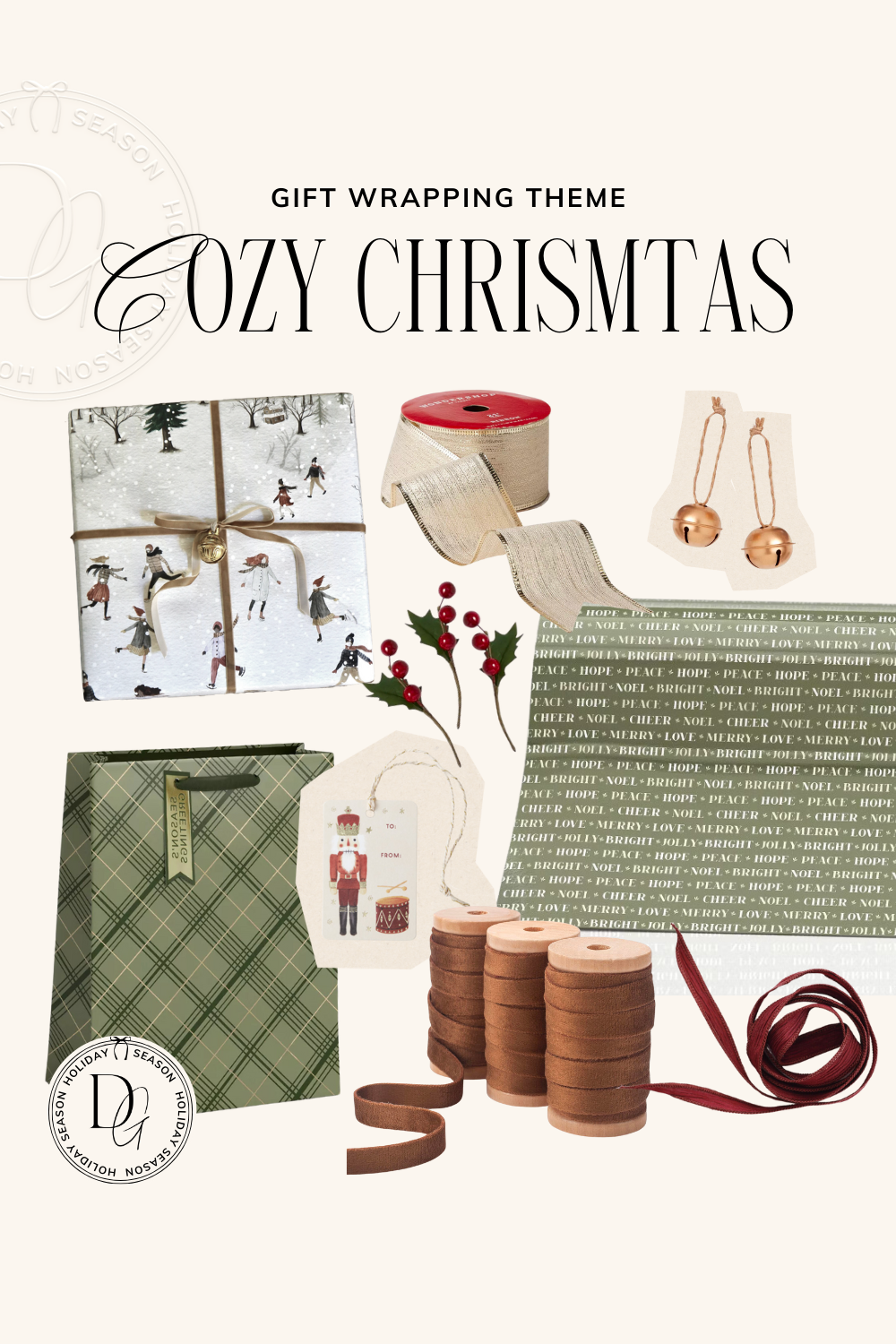 Cozy Christmas Gift Wrapping Theme