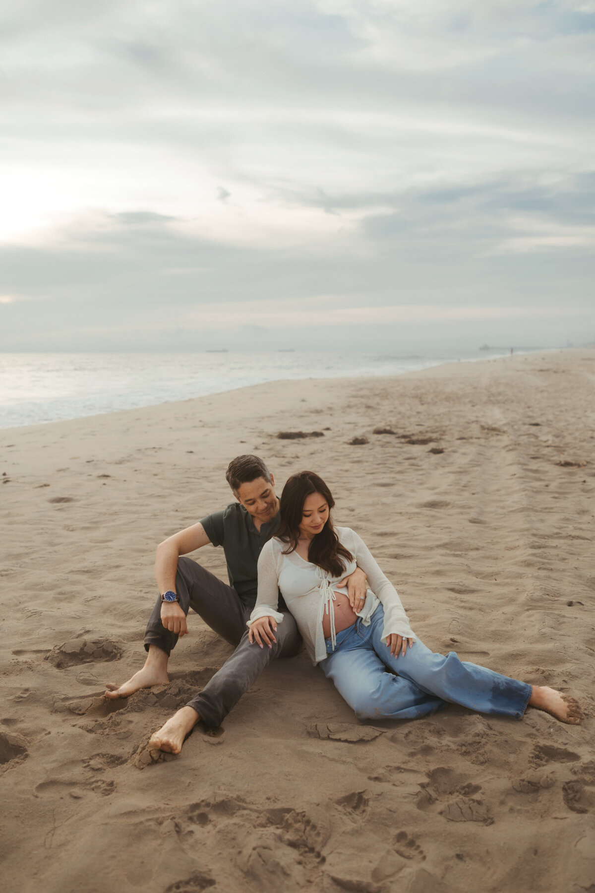 LA Beach Maternity Photography 90