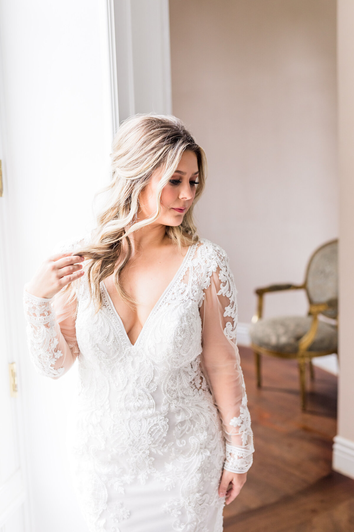 Luxury Bride gets ready before Wedding Day Ceremony