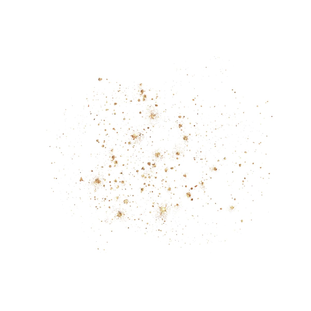 gold splatters