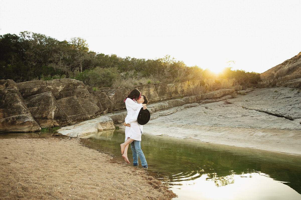 Romantic engagement photography in Cedar Park, Leander, and Jarrell. Let us capture the magic of your journey together.
