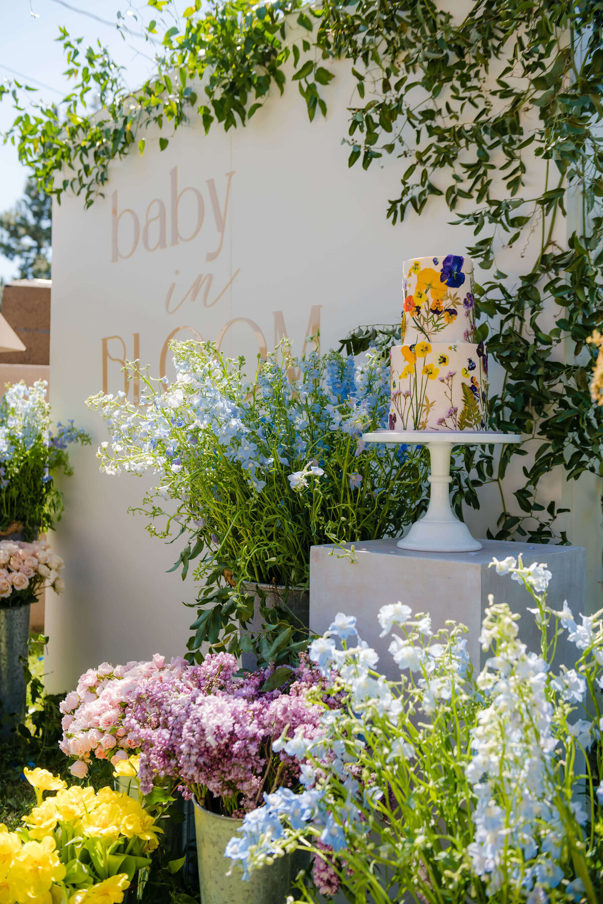Flower inspired baby shower in Beverly Hills
