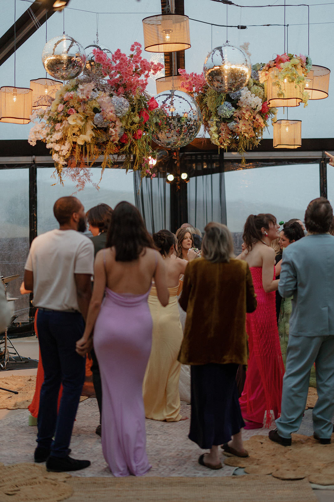 Retro motel chic wedding reception and after party at Skyview Los Alamos - 54