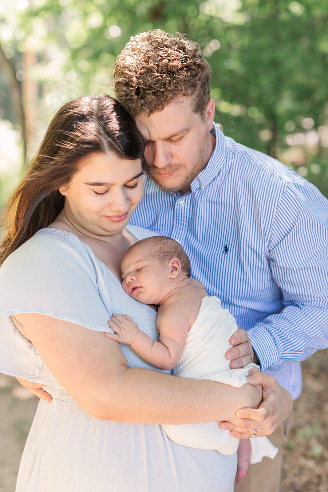 Documentary-style baby portraits in family’s home