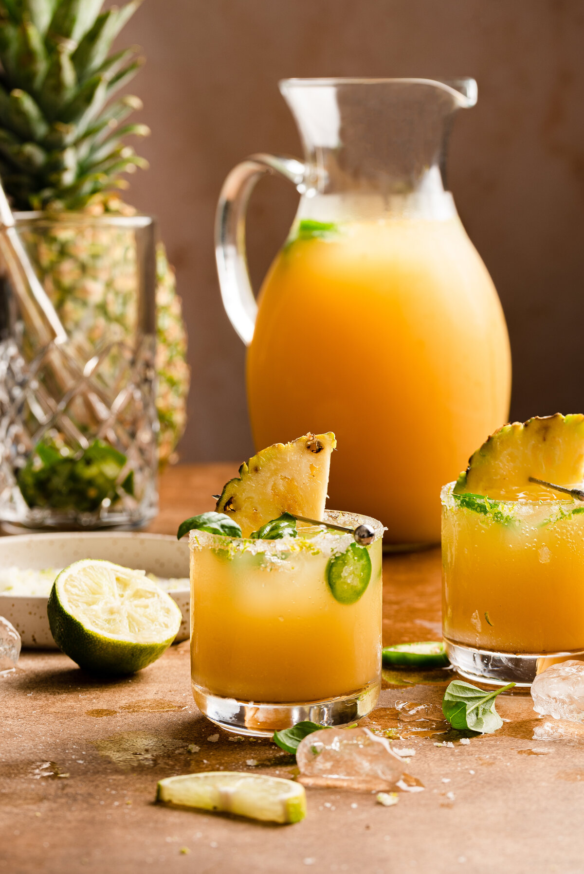 Pineapple jalepeno basil margarita-5