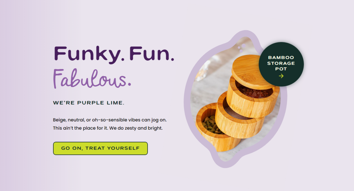 web copy example for homeware brand