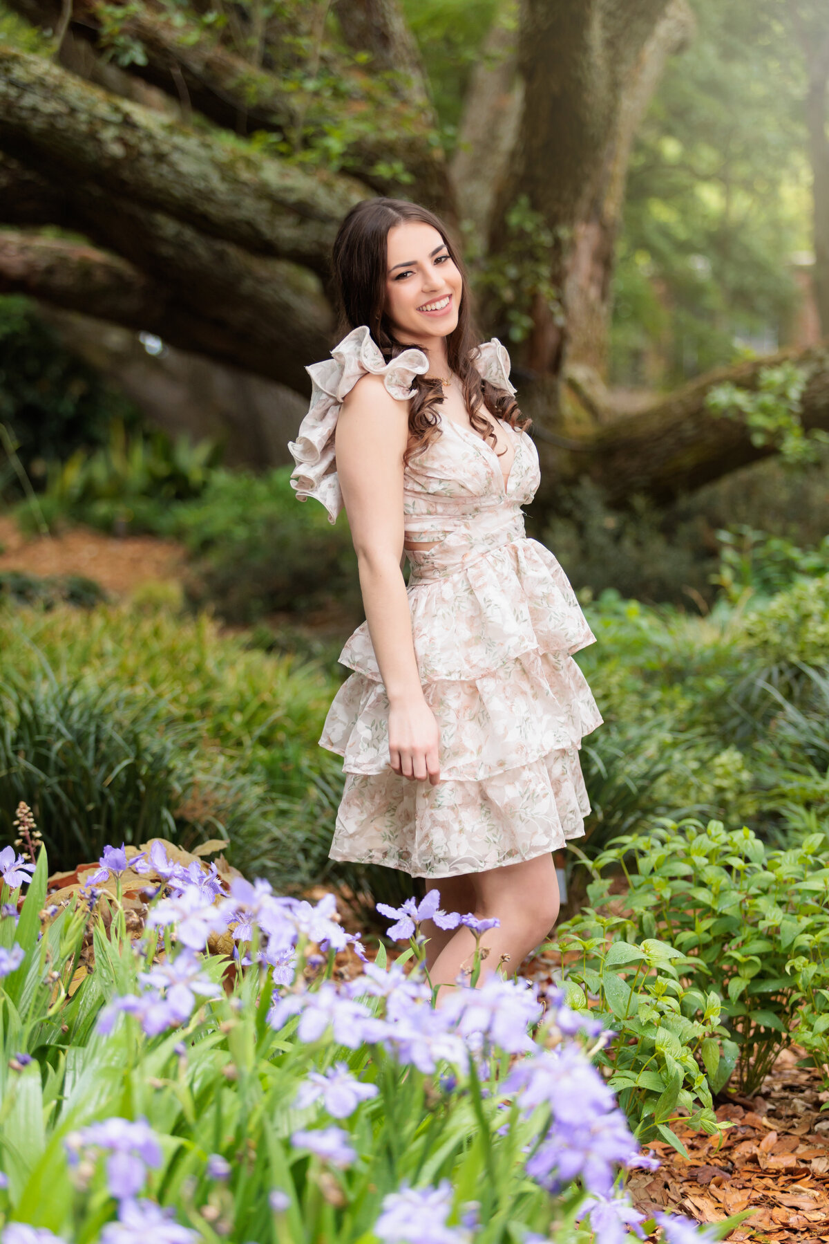 Garden in Raleigh for senior photographs