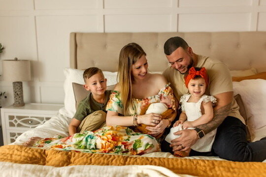 Lifestyle newborn session in home | Burleson, TX Newborn Photographer