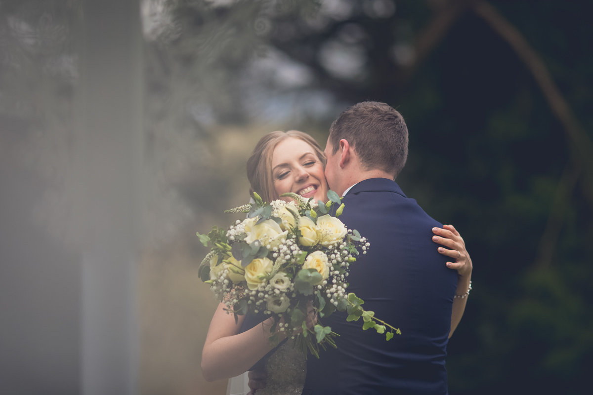 Informal Bridal photo at Langdon Court Plymouth Devon