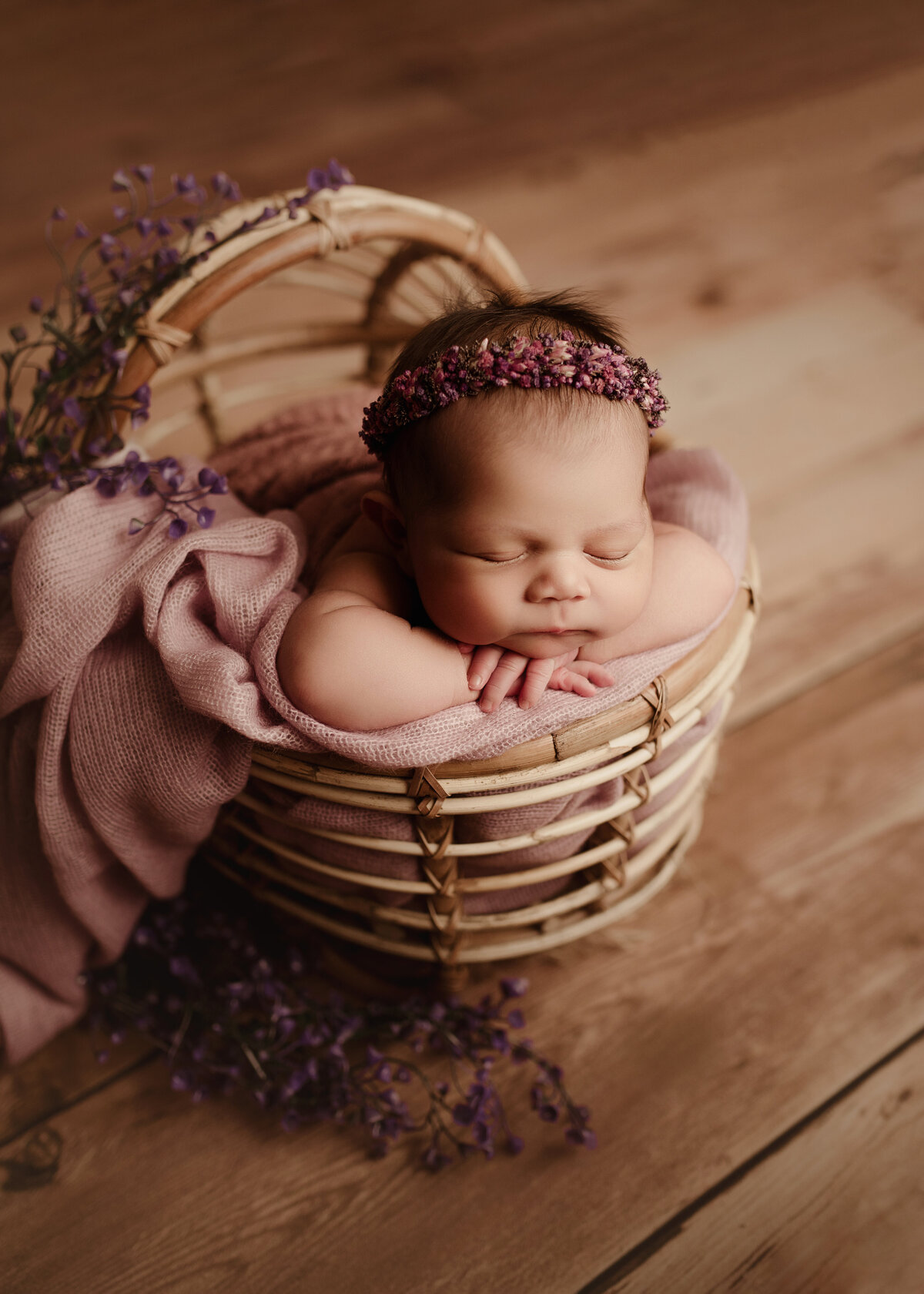 newborn girl photo shoot