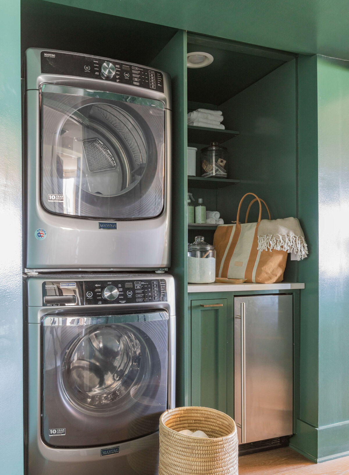Amelia Island Colorful Condo Custom Laundry