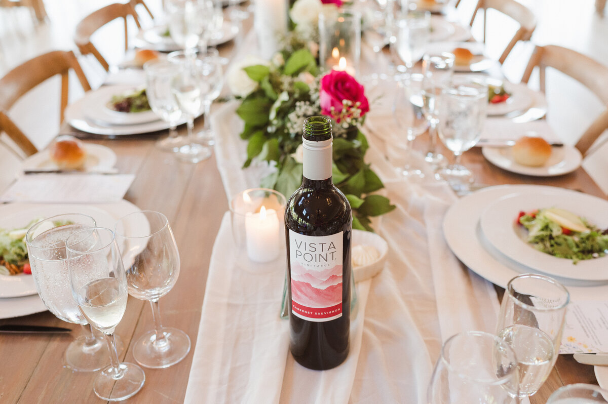 wine on every table