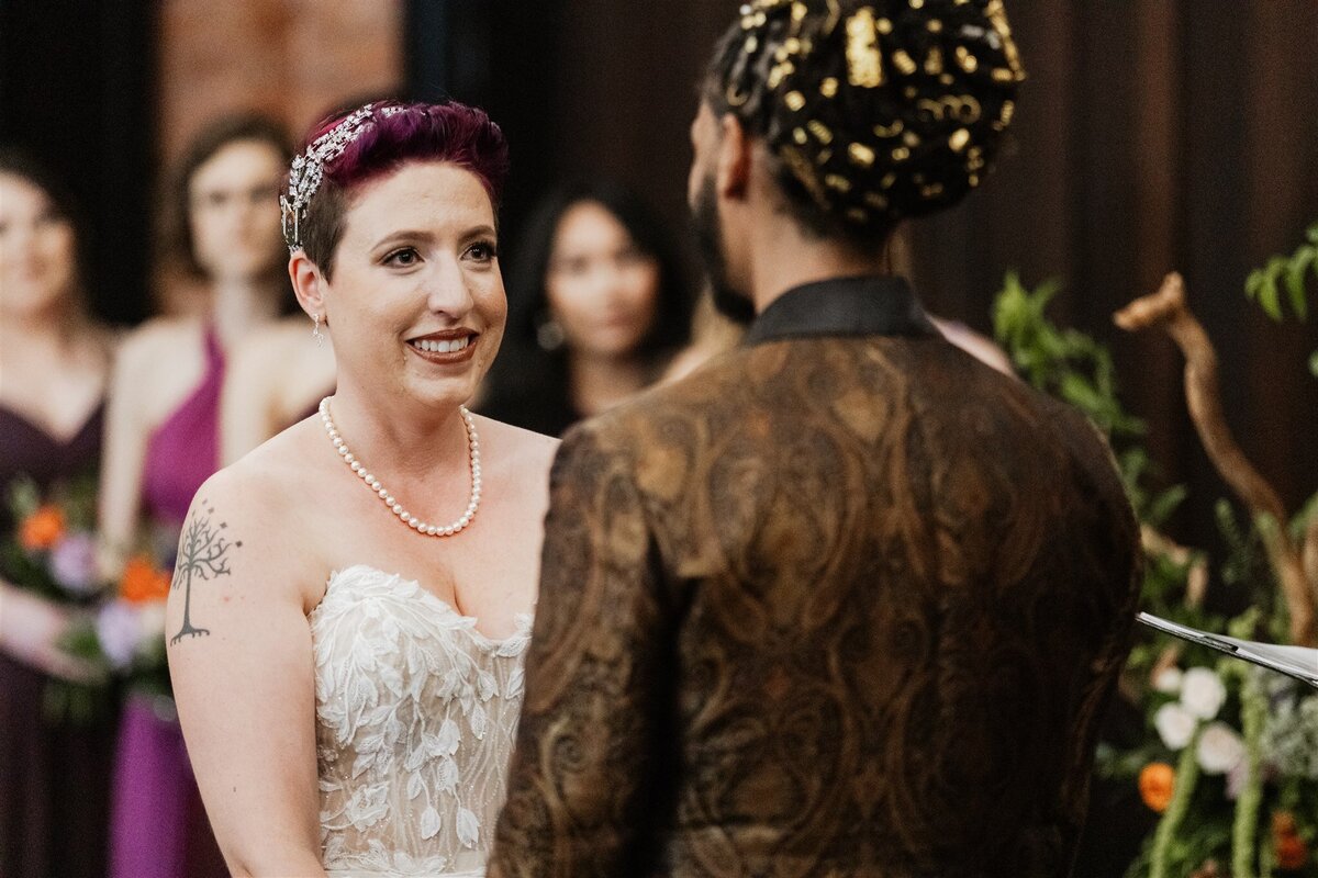 18 - Armature Works Social Room Wedding Ceremony Bride - Tampa Bay Wedding Planner