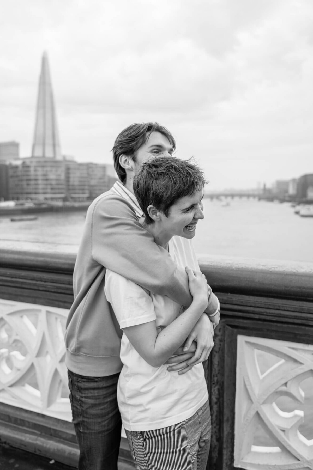 London UK Couple and Wedding Photographer - Couple Engagement Photoshoot Tower Bridge London - Chloe Bolam - 4
