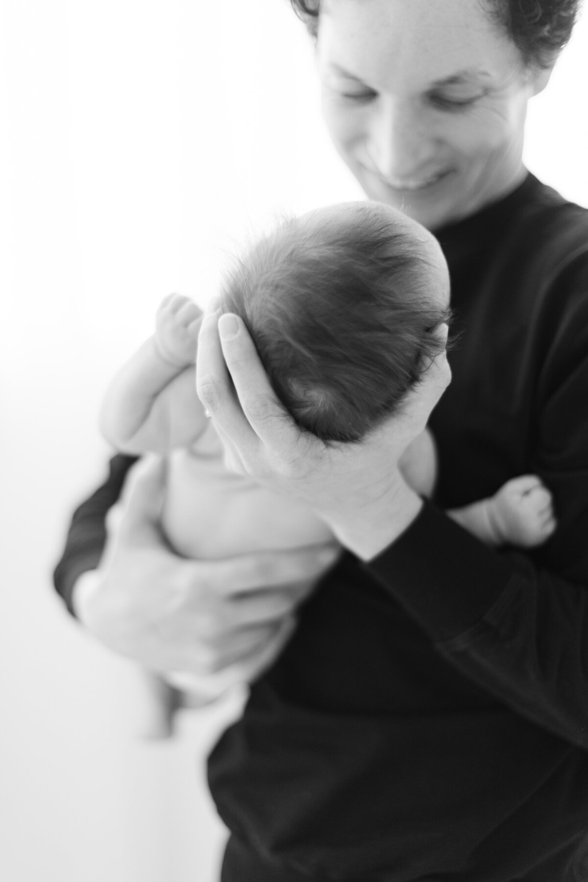 3 month baby milestone portrait session at Philadelphia photography studio - 5