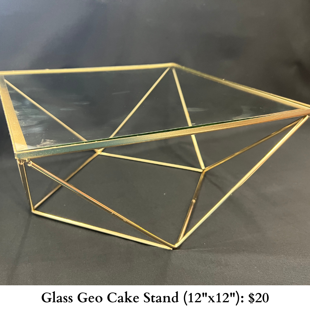 Glass Geo Cake Stand-888