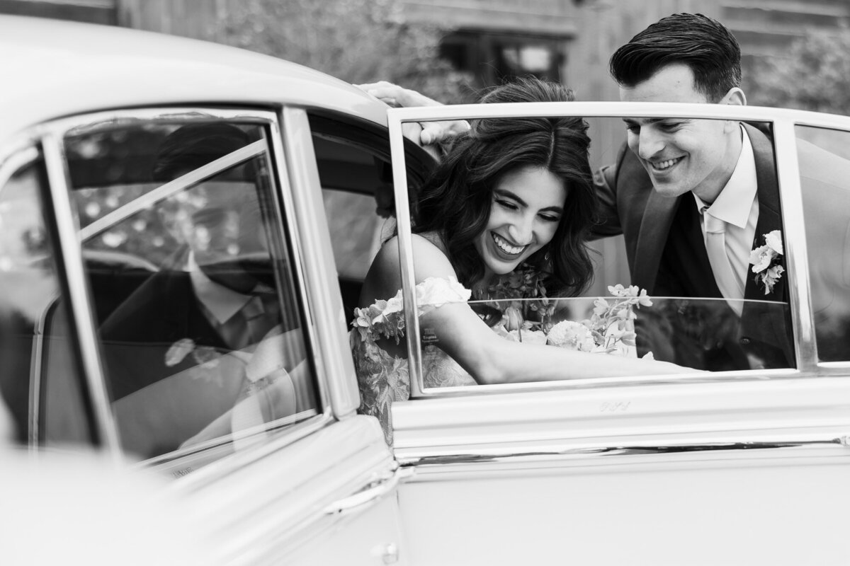 Bride & Groom embrace during their wedding in Tucson, Arizona.