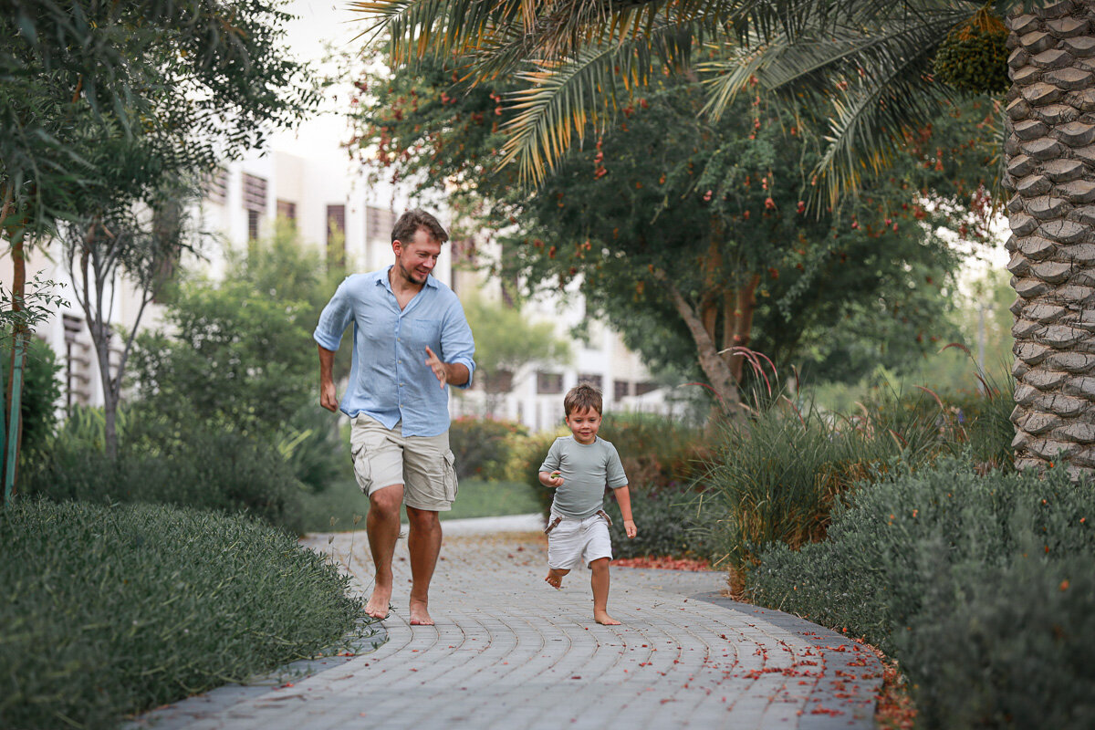 father-running-with-his-son