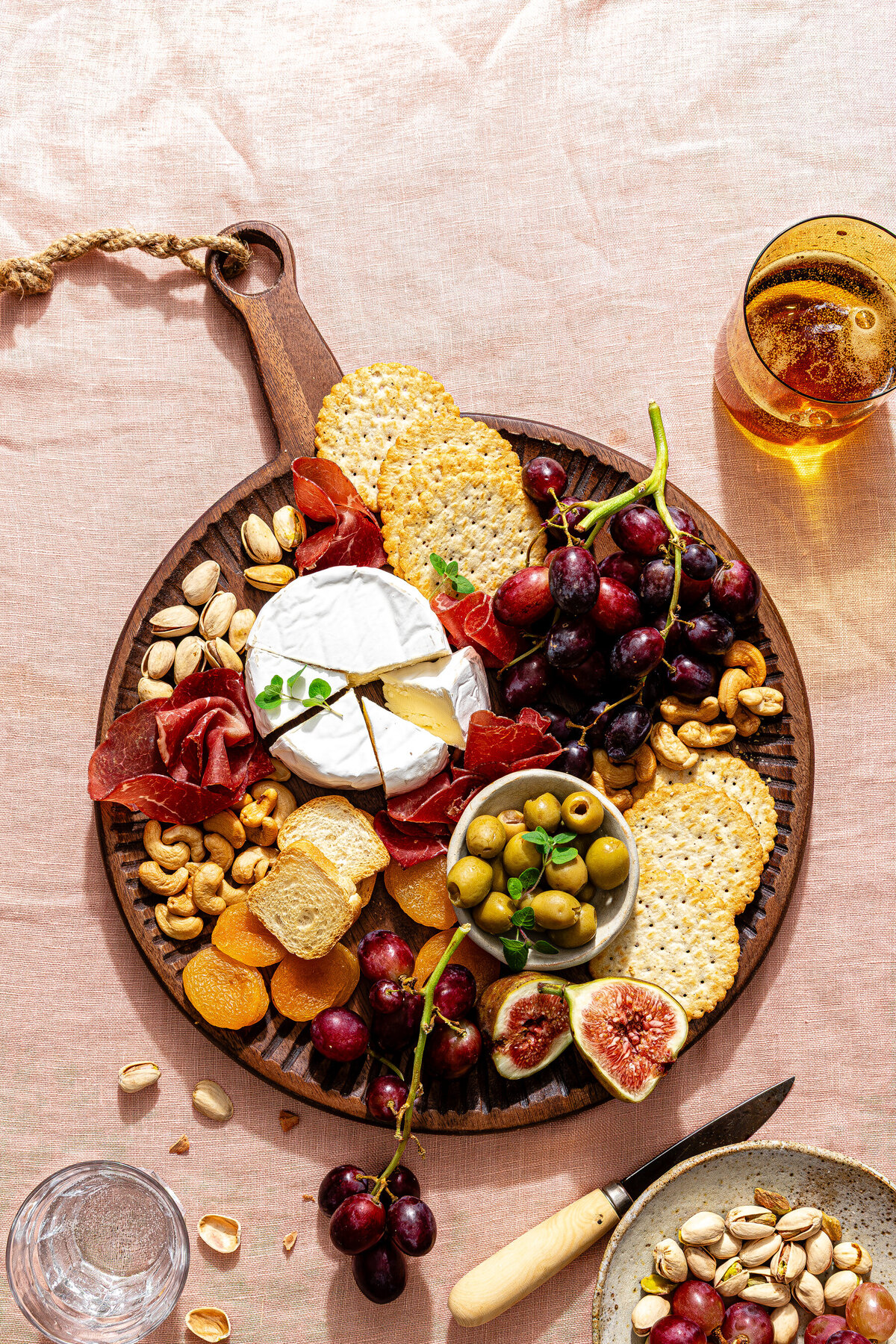 cheese board on green checker-3335-Enhanced-NR-4