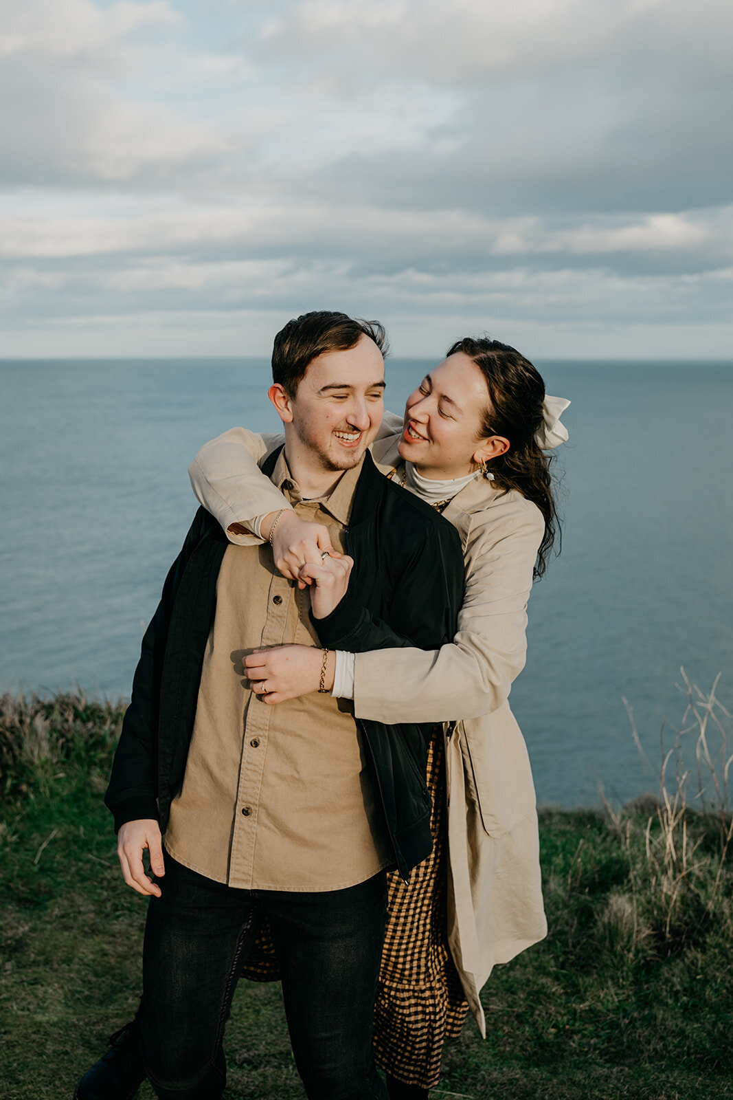 Aberdeenshire Engagement and Couple Photo Session at Dunnottar Castle-21