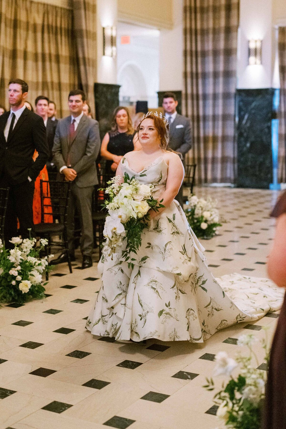 bride-enters-ceremony-alone