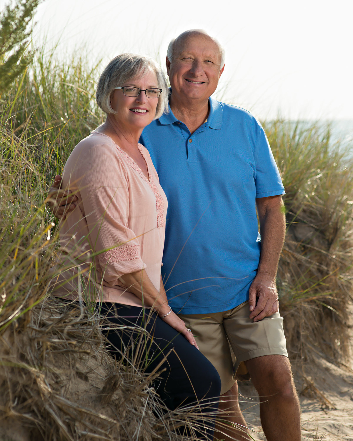 michigan family portrait photographs on the beach