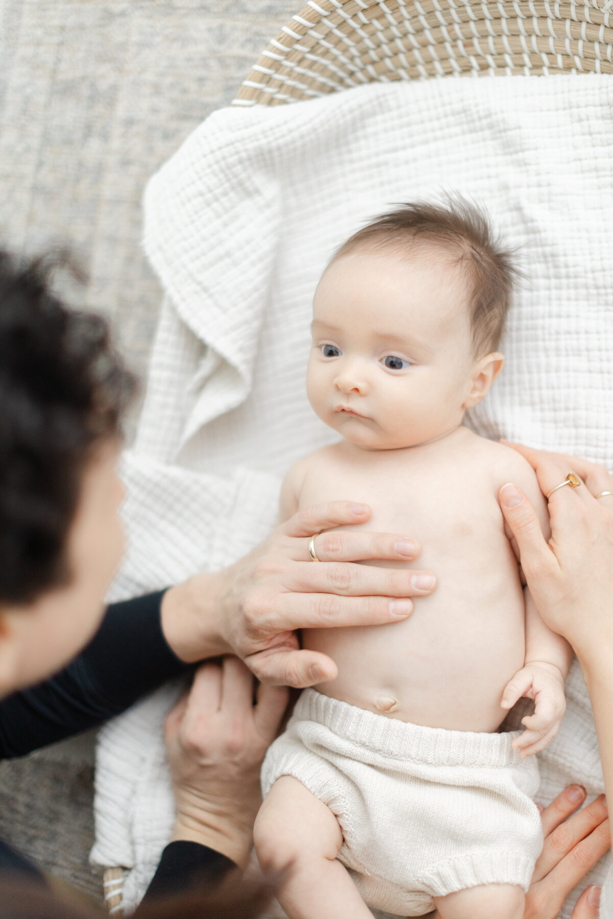 3 month baby milestone portrait session at Philadelphia photography studio - 9
