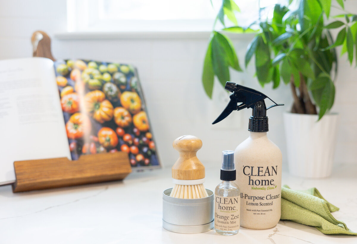 product photography photoshoot for a clean home company