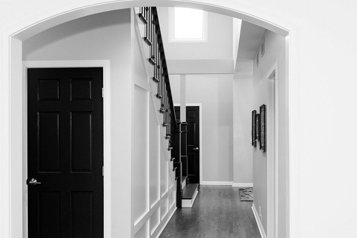 Staircase Remodeling Banister Stairway Remodel Rounded Doorframe
