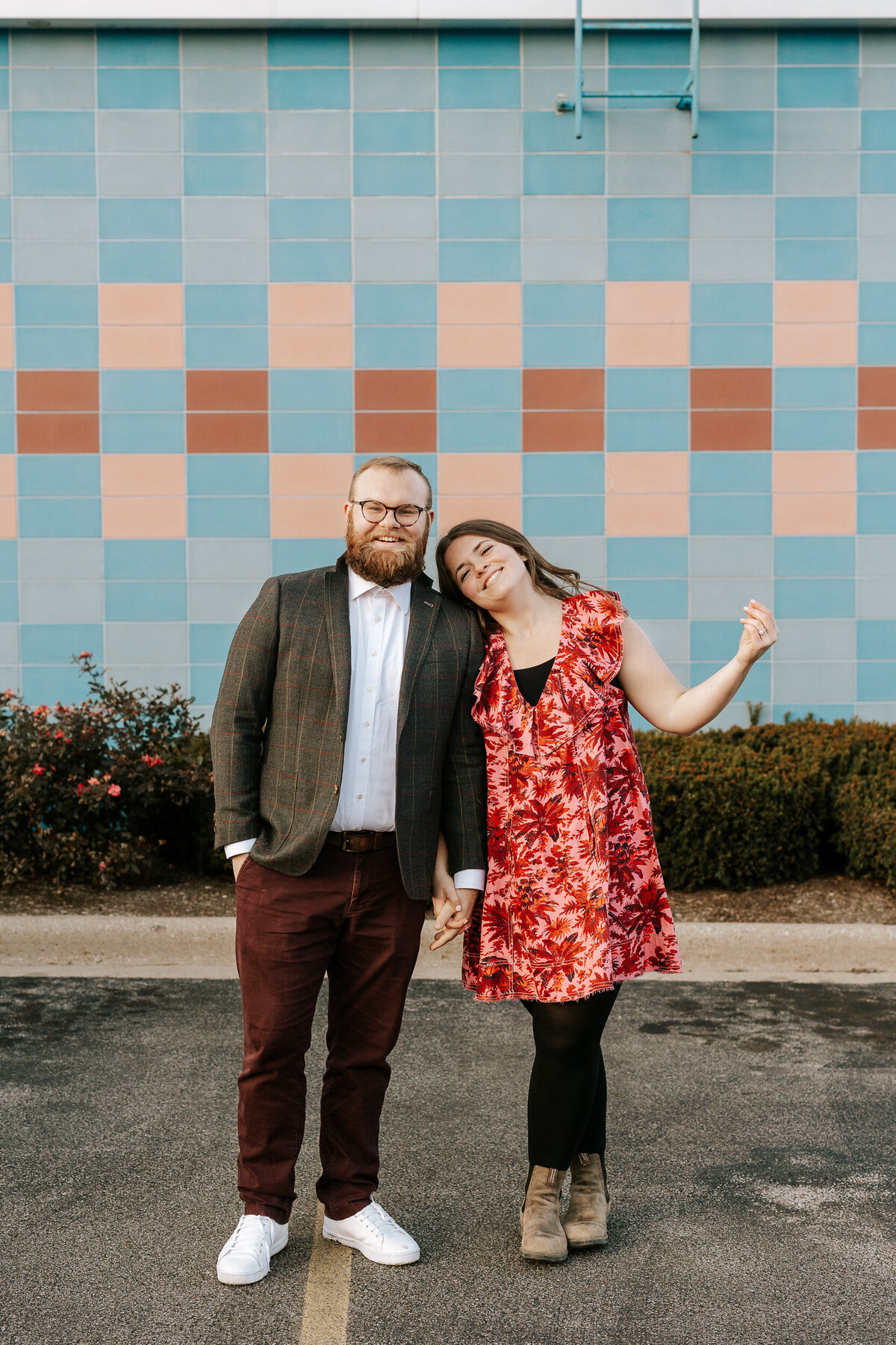 creative fun chicago flash engagement photos at Portillos Hotdogs-8-ed-lucy