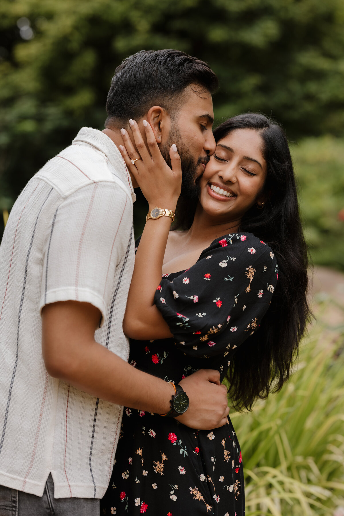 atlanta botanical gardens engagement photos
