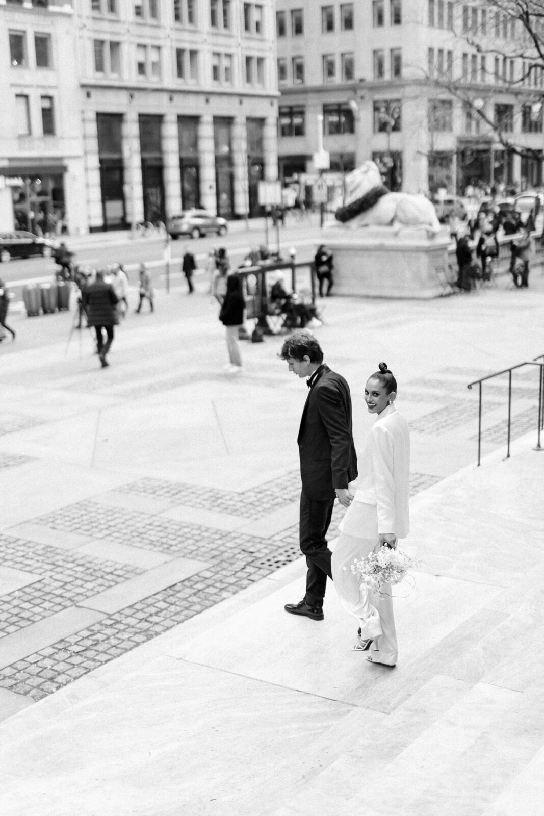 Luxe Film Wedding Photography at the New York City Public Library 25